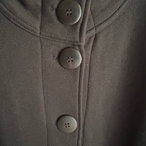 White Stag Black Button-Up Knit Jacket – 2X (18W/20W) – Plus Size - Picture 2 of 4